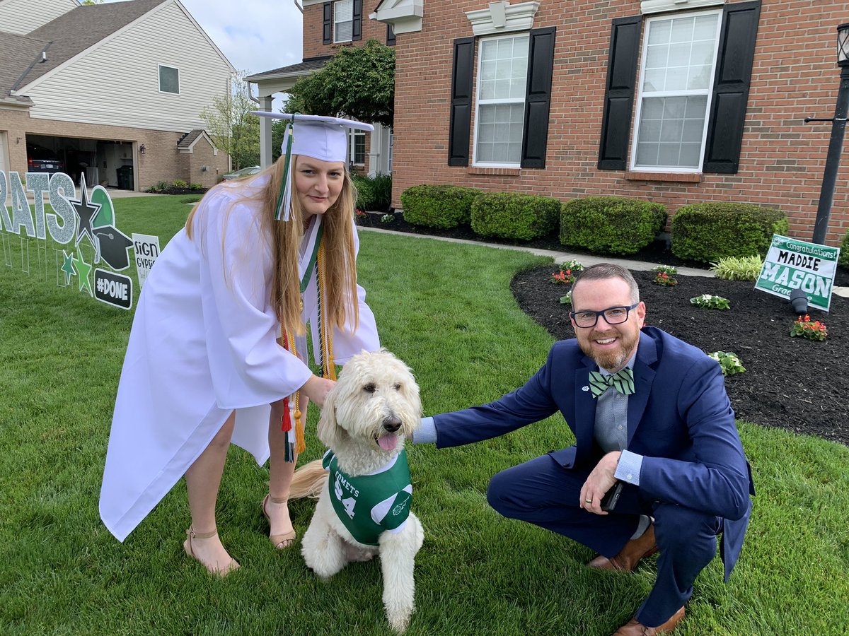 tdavis1016's tweet photo. Congratulations @maddiemeibers! I’m so proud of you! Thank you Mason City Schools for an amazing day and thank you @cooperlearns for a personal visit! Our dog, Cooper enjoyed the visit too! https://t.co/pYVcT3dCvJ