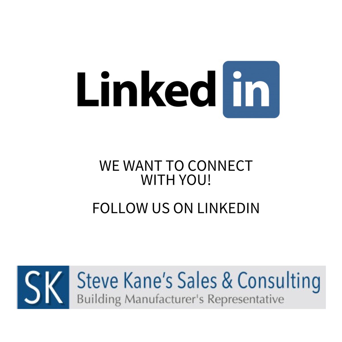 Are you following us on #LinkedIn !?

Find our company page & we would be happy to follow you back!

#stevekanesales #connect #linkedinfotbusiness #coloradocompany #manufacturersrep