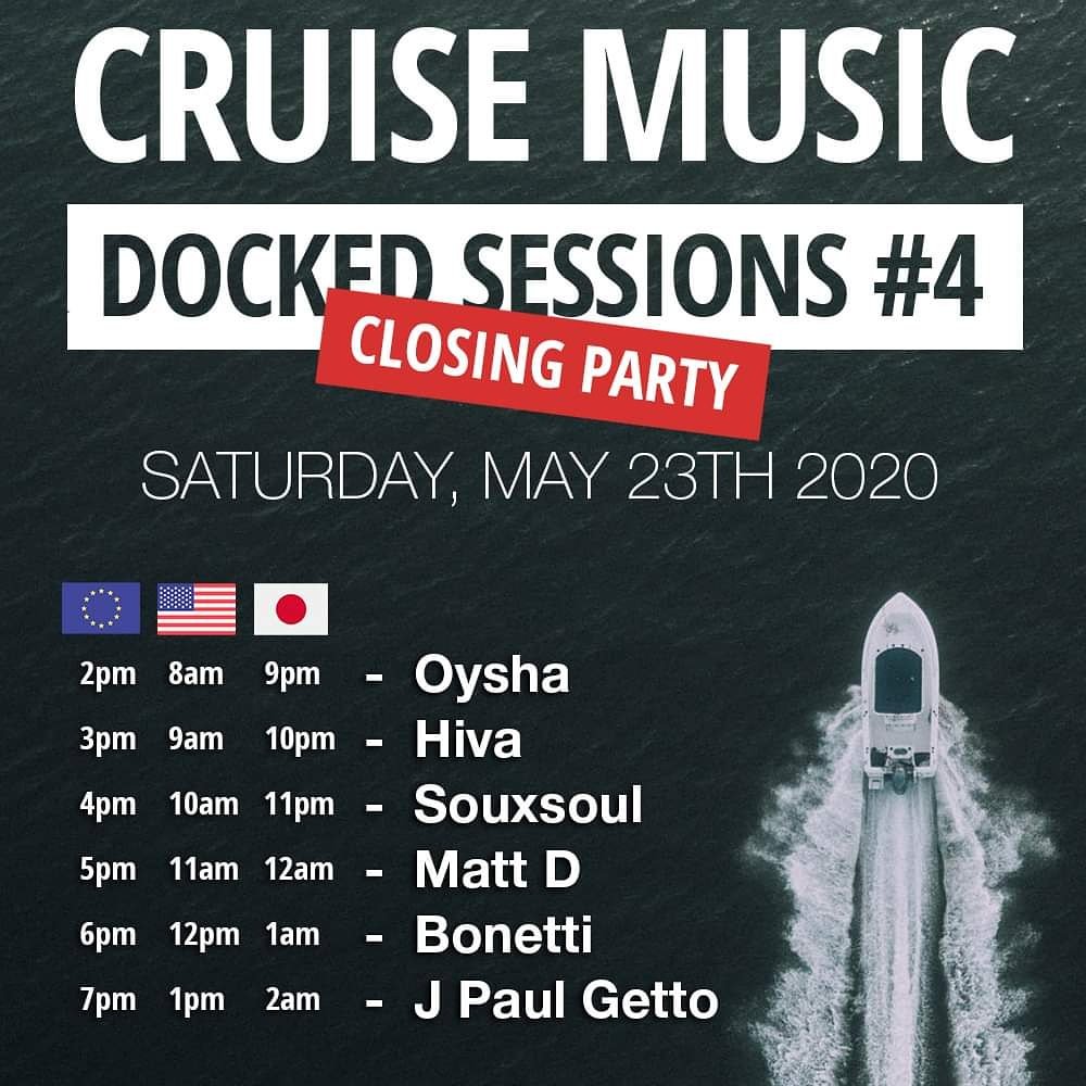 __Bonetti's tweet photo. Tomorrow I will be playing live for #CruiseMusic at 6PM (Europe Time) on https://t.co/CvhlE0lu2W. Check the schedules if you are in other continent.
Thnx to @djdannycruz & #MarkFunk for the invitation, really happy to be part of this.
Will be online on @Facebook and @YouTube. https://t.co/AMpSggeNVN