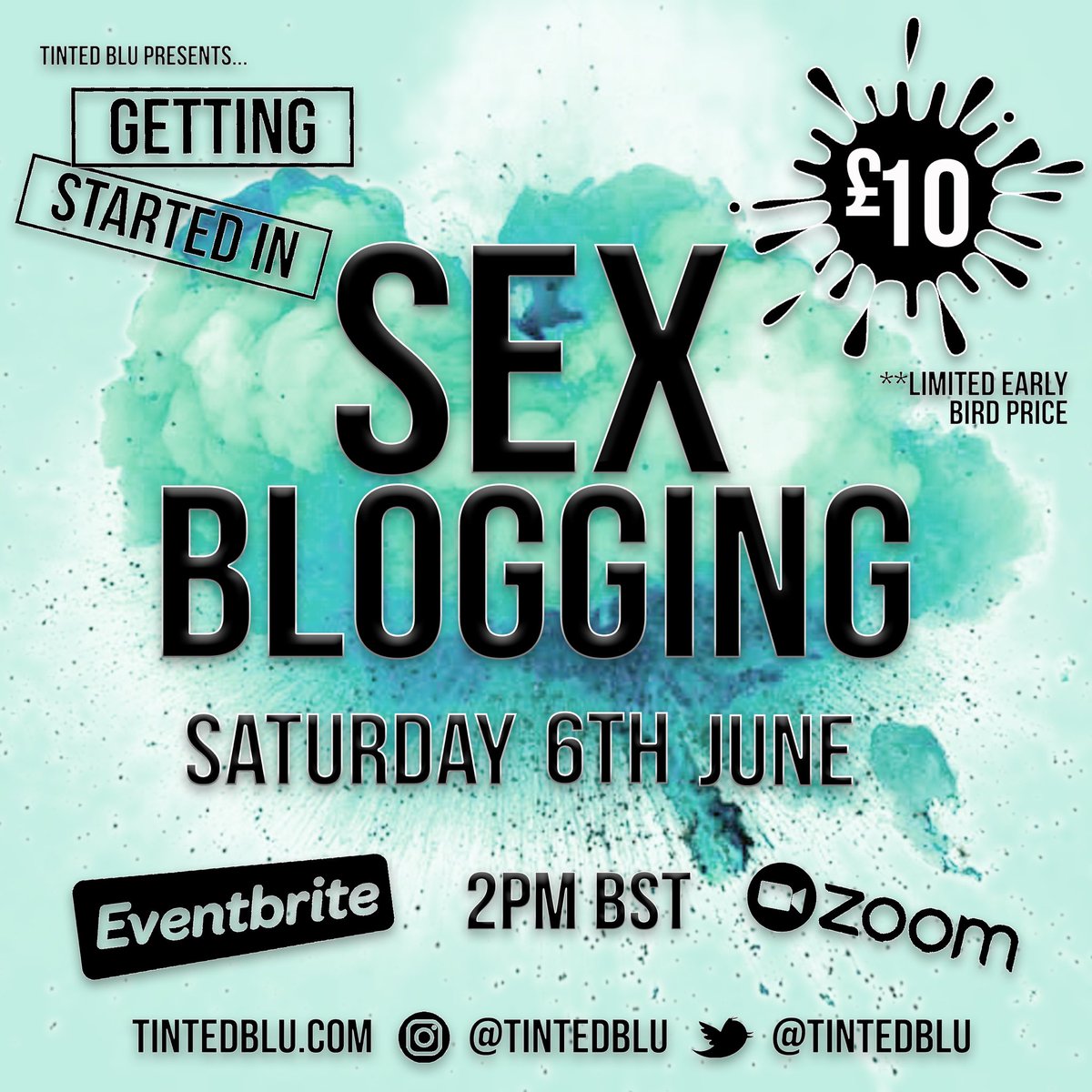 TintedBlu's tweet photo. Ever wanted to get started in sex blogging?
Yes?
Then this is the event for you!
@girlonthenet &amp; @Mollysdailykiss will help you to get going with a bunch of hacks, hints, tips &amp; more in this webinar/workshop moderated by @SHERRYLsWorLD 

Grab you ticket👇
https://t.co/nHiVgbO5n5 https://t.co/RMKV3gGTU6