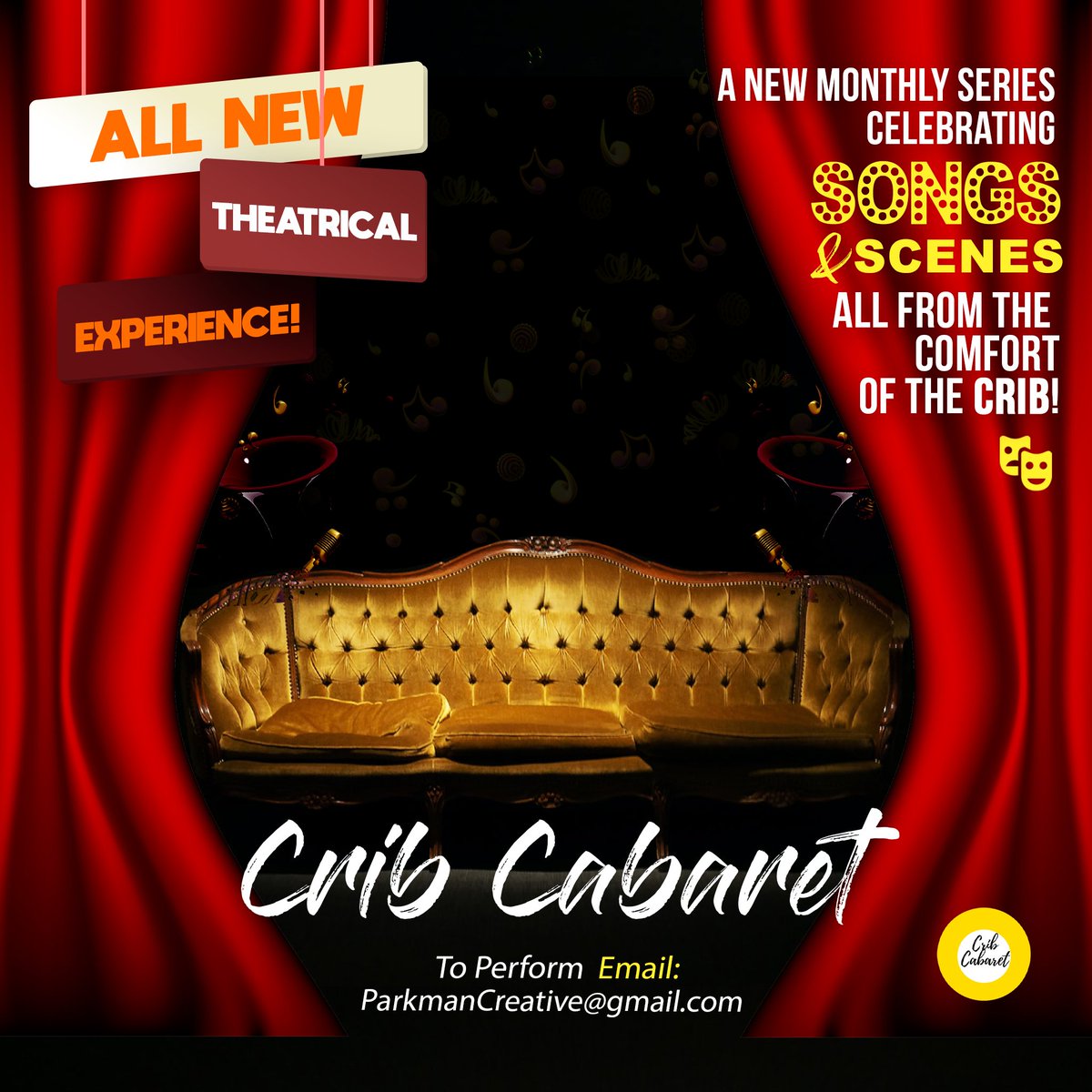 Are you a recent grad? New material to try out? Longing to give your crib a makeover theatre style? Join @cribcabaret  Solo acts in drama(monologue) burlesque, jazz or contemporary dance, song( jazz, musical theatre). Registration info parkmancreative@gmail.com