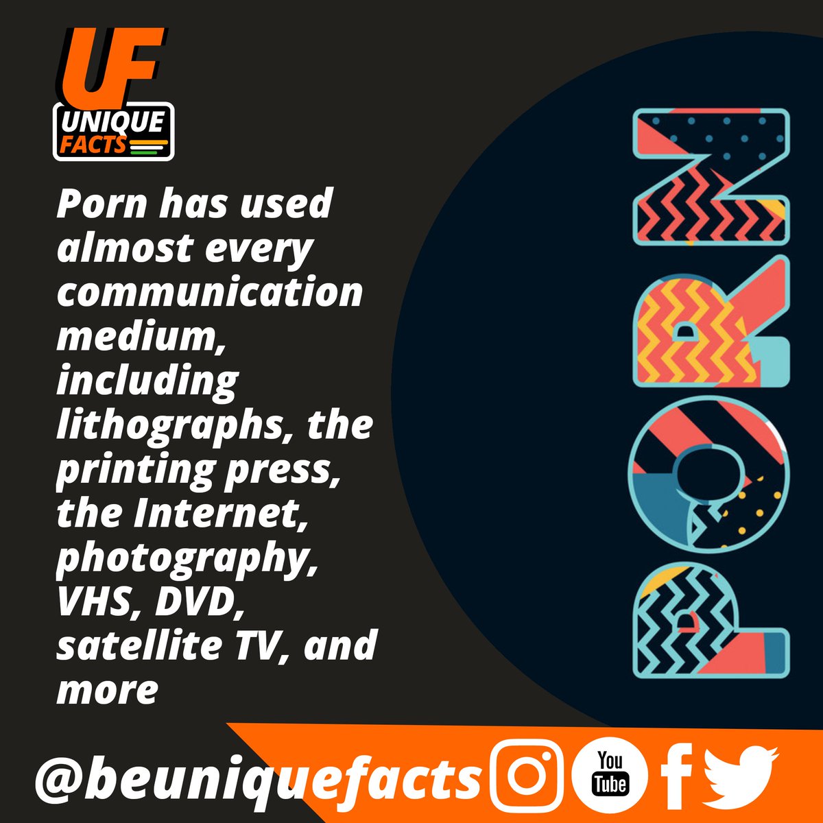 beuniquefacts's tweet photo. 💃📺📽️📀🛰️ Porn is everywhere 🤣🤣
.
Follow us to get daily amazing &amp; unique facts @beuniquefacts
.
#porn #pornhub #foodporn
#cameraporn #sexeducation
#sex #PIAPlanCrash #RT #PIAPlane #MuslimSaviours
#beuniquefacts #uniquefacts #followforfollowback #followback https://t.co/uvVDWulgEc