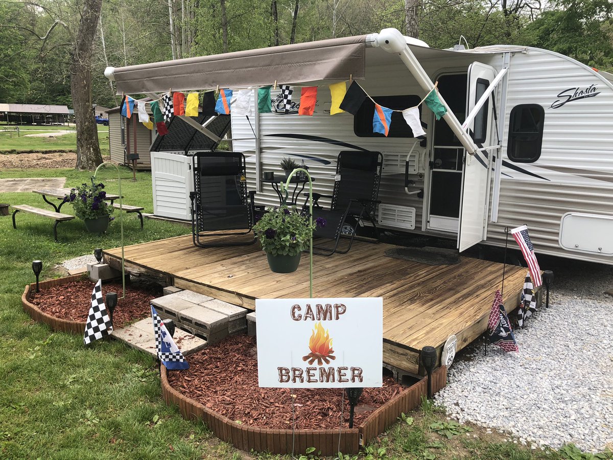 roadmaven's tweet photo. Well, it’s not our front yard in @Speedway_IN, but we brought a little bit of Speedway to Parke County. https://t.co/8ZfsgaMnPc