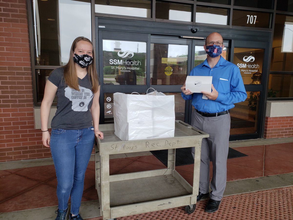 We can't leave out <a href="/ChickfilA/">Chick-fil-A, Inc.</a> and <a href="/yolascafe/">Yola's Cafe</a> -- they also kept staff well-fed today. Thank you to all of the businesses and individuals who have donated to the hospital and helped us get through this pandemic.