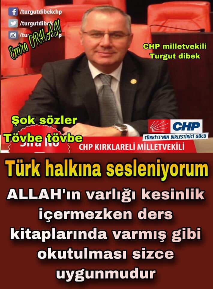 ALLAH CEZANI VERMİŞ ZATEN ŞEREFSİZ C.H.P ŞEREFSİZİ
