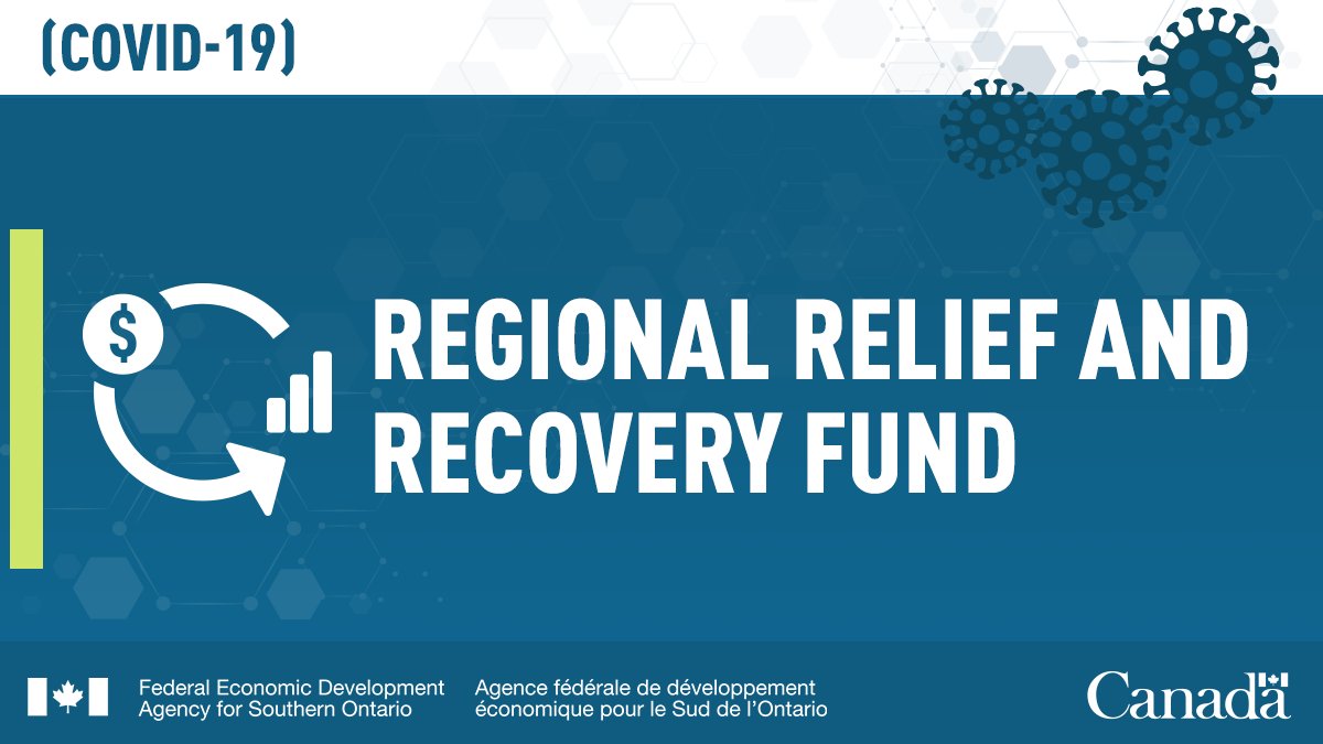 FedDevOntario's tweet photo. 🙋 Info Session:  Applying to the Regional Recovery &amp; Relief Fund, May 26, 10:00 a.m.  
 
FedDev Ontario joins @LondonEDC to walk through the application guidelines, eligibility criteria and answer questions.
 
Register today:  https://t.co/giTeZHlqs6 https://t.co/ttW59MnOse