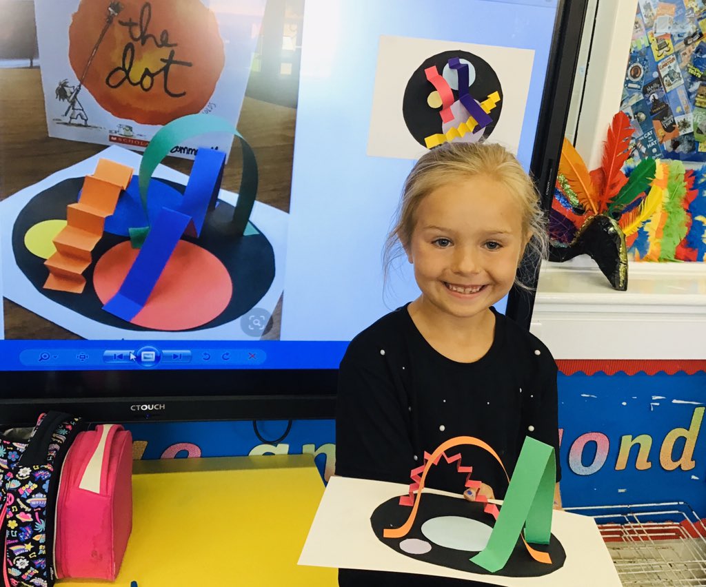 sjvblackpool's tweet photo. We were so proud of our artwork and felt just like Vashti... We and thought about how she would have felt when she saw all her artwork in the art show βοΈβ«οΈπ¨βοΈ #SJVArt #SJVReading #SJVClass2M #SJVClass2W #SJVClass3H #SJVClass3M https://t.co/ElAIATH2HD
