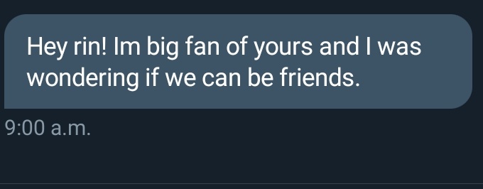 Hey!I got an interesting DM today that I get fairly often. At the person who sent this one, I'm not singling you out but just using this as an example and not opening the DM because there is a reason which I'll explain. (1/?)
