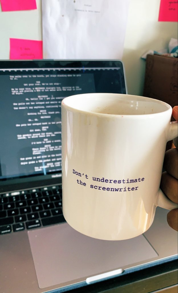 DNLGYMN's tweet photo. Thanks for the awesome videos and podcasts that have surely helped me over my years of writing. You guys (and this mug) rock.
Cheers.
@michaeltuckerla
@TriciaJeanA
@BrianBitner
@Alex_Calleros
@BTScreenplay
#LessonsFromTheScreenplay https://t.co/ottzF5KvkZ