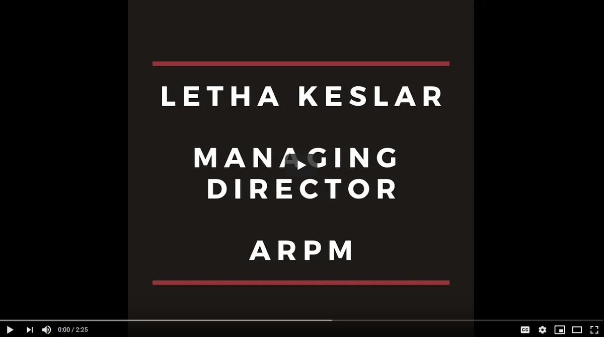 Please watch this special video message from Letha Keslar, managing director, about the 2020 Benchmarking Conference. youtu.be/LY7nT-bHtSg