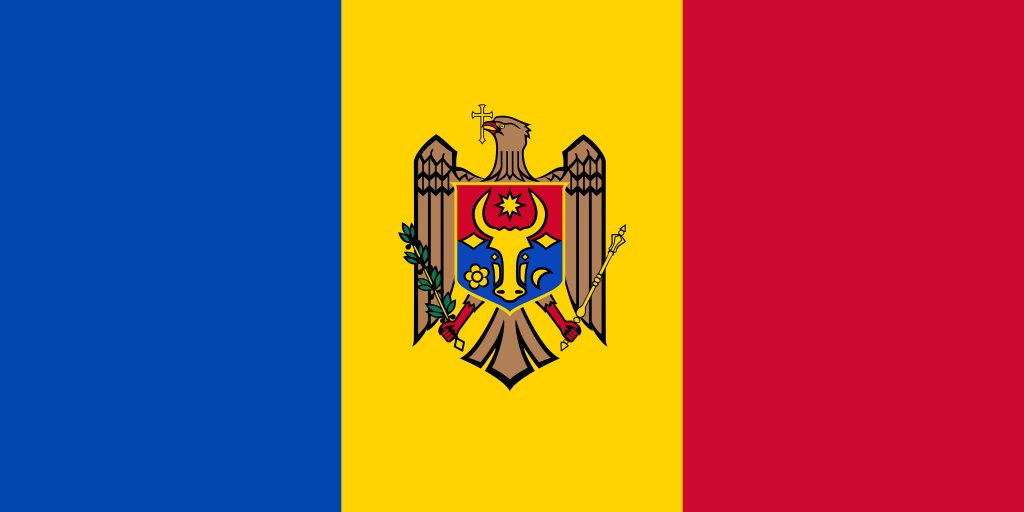 14. MoldovaThis is the best attempt at the blue-yellow-red combo (at least in Europe), the coat arms makes things incredibly diverse and intriguing, and while it could come across as busy or messy...it doesnt? It's just enough