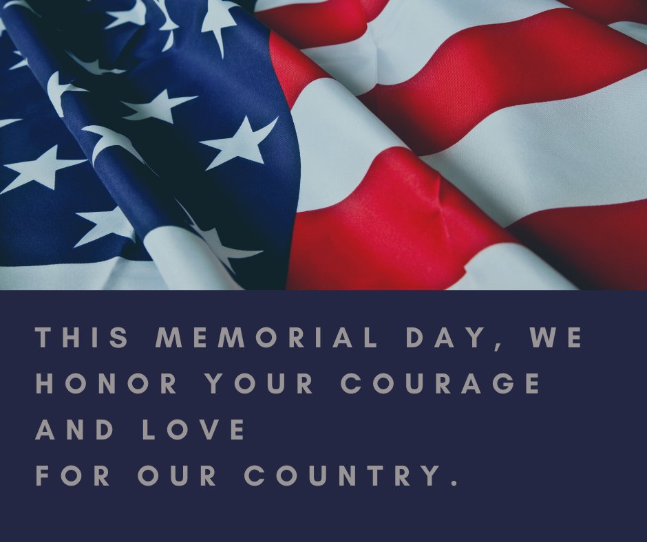 Our office is closed today in observance of Memorial Day. We will be back tomorrow at 8 am.