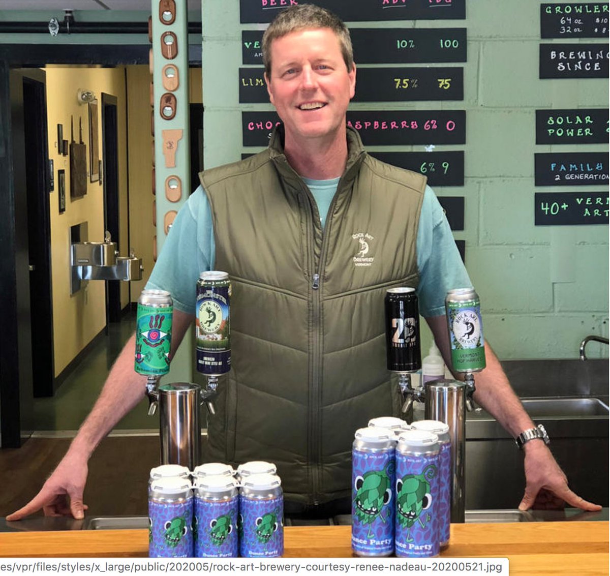 The rumor that alcohol sales in VT are up during this pandemic is not true for craft brewers in Vermont. @vprnet interviewed <a href="/RockArtBrewery/">Rock Art Brewery</a>  owner Matt Nadeau. Support your brewers and #drinkvermontbeer vpr.org/post/what-ails…