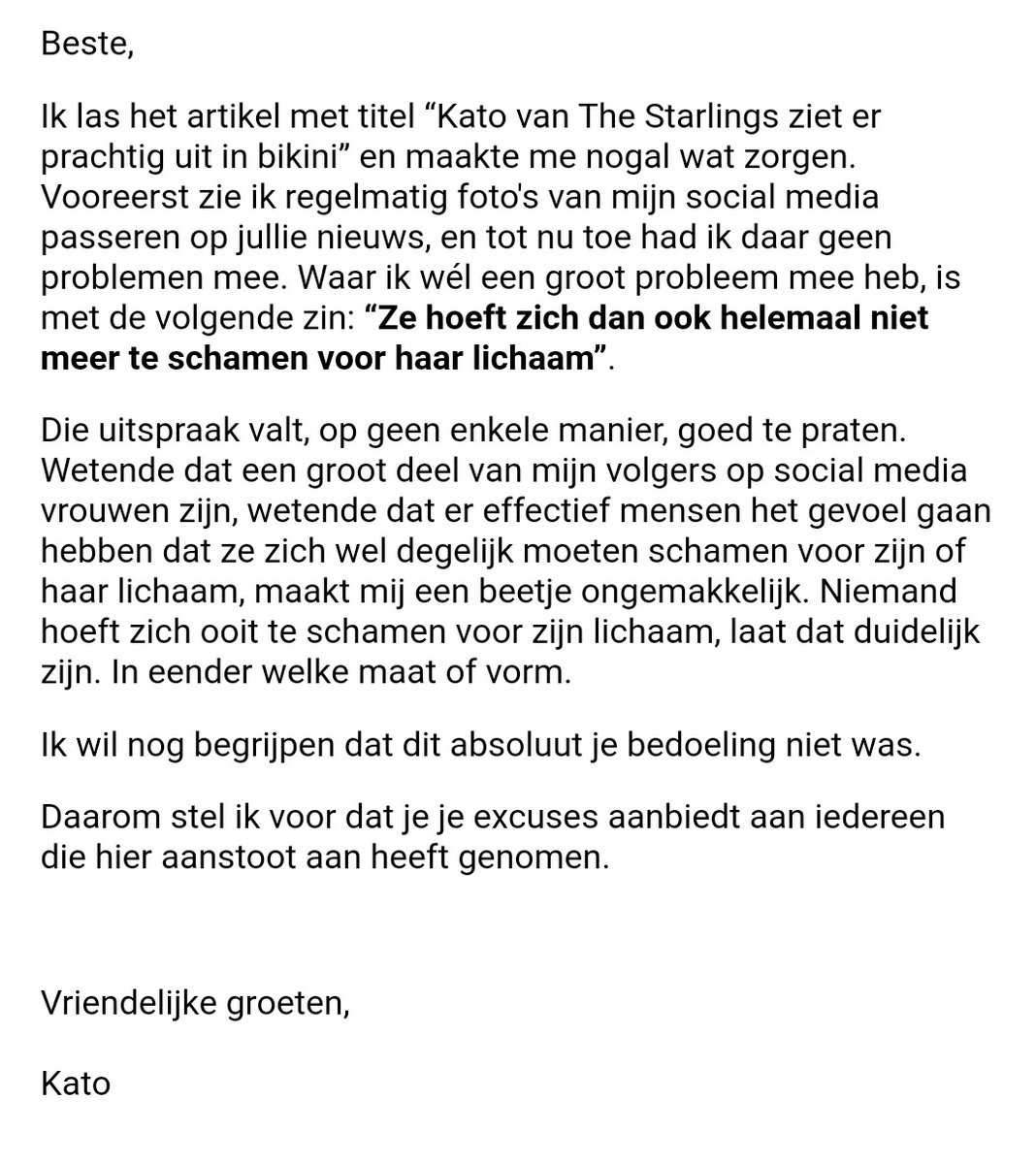 Mailtje gedaan. 🙌 #nieuws365