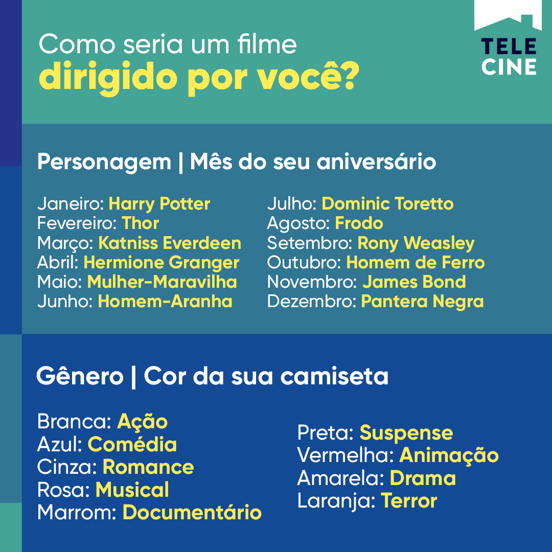 Telecine On Twitter Conta Ai Nos Comentarios Como Seria O Seu Filme