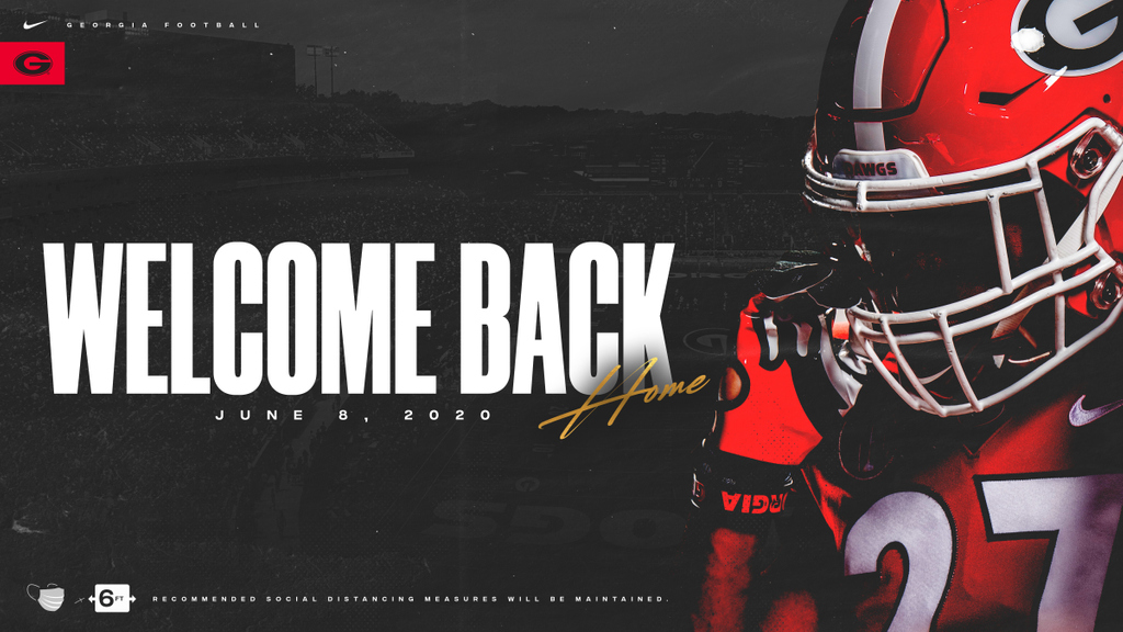 GeorgiaFootball's tweet photo. We've all made it through the last couple months because of our composure and discipline.

On June 8th, physicality returns to our facilities, while still adhering to top safety guidelines.

Let's get this 🍞.

#ATD #GoDawgs https://t.co/z2AFQmDUa3