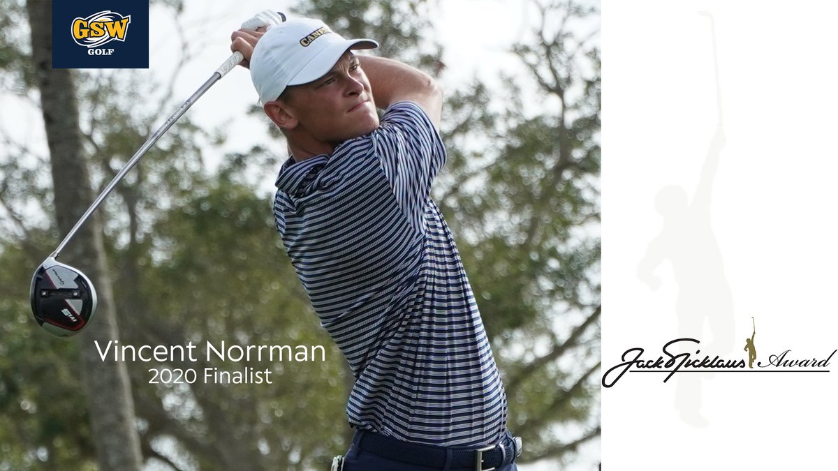 GSWAthletics's tweet photo. @NCAADII @LMURailsplitter @FT_Athletics @OtterAthletics @DSUStatesmen CONGRATS to Vinny for being named 1 of 5 finalists for the prestigious Jack Nicklaus NCAA Division II National Player of the Year Award presented by https://t.co/SHdiosZThm! Read more through the NCAA DII link in this thread. https://t.co/AVkTYjaa8X