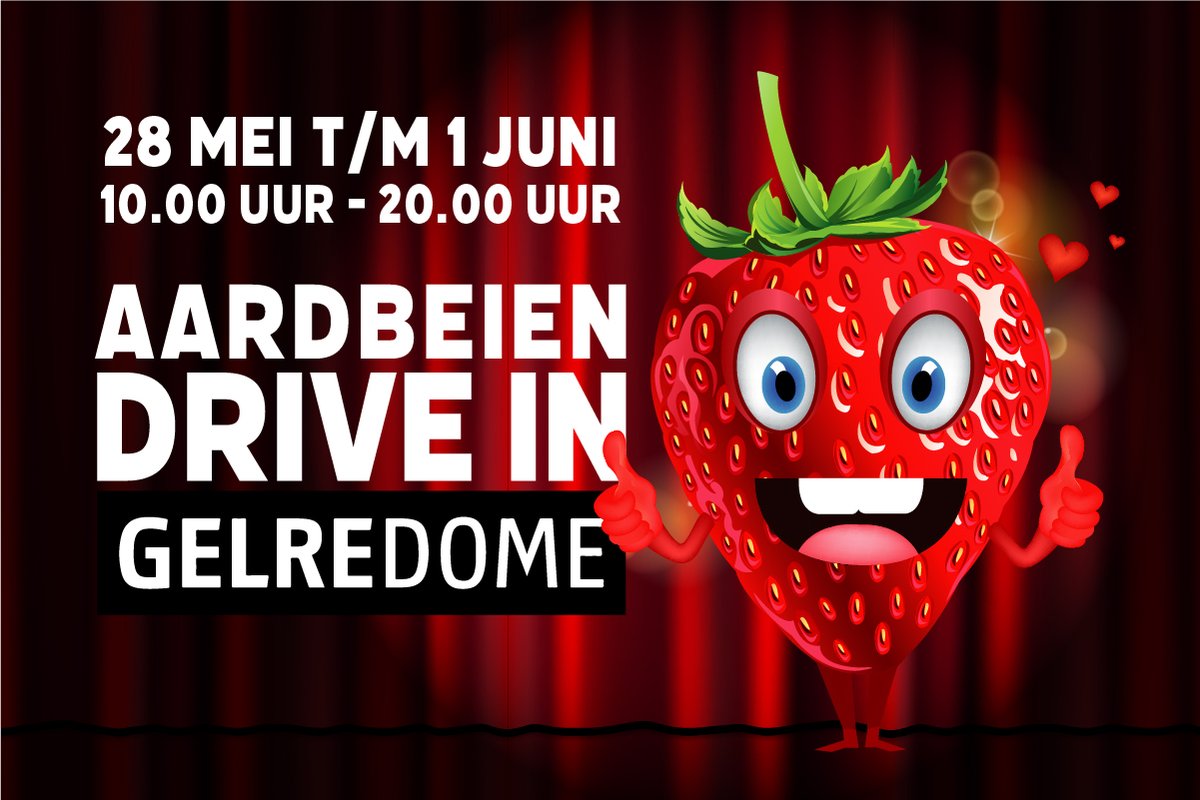 28 mei t/m 1 juni #aardbeien drive in #gelredome