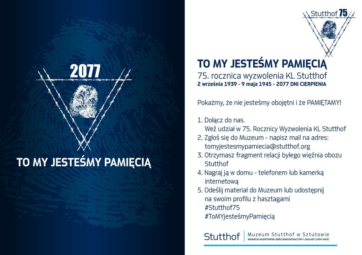 StutthofMuseum's tweet photo. Zofia Lachowicz uczestniczy w akcji #ToMYjesteśmyPamięcią: 

https://t.co/taMcpOnetU

#Stutthof #Stutthof75 https://t.co/4ICC4gPMJV