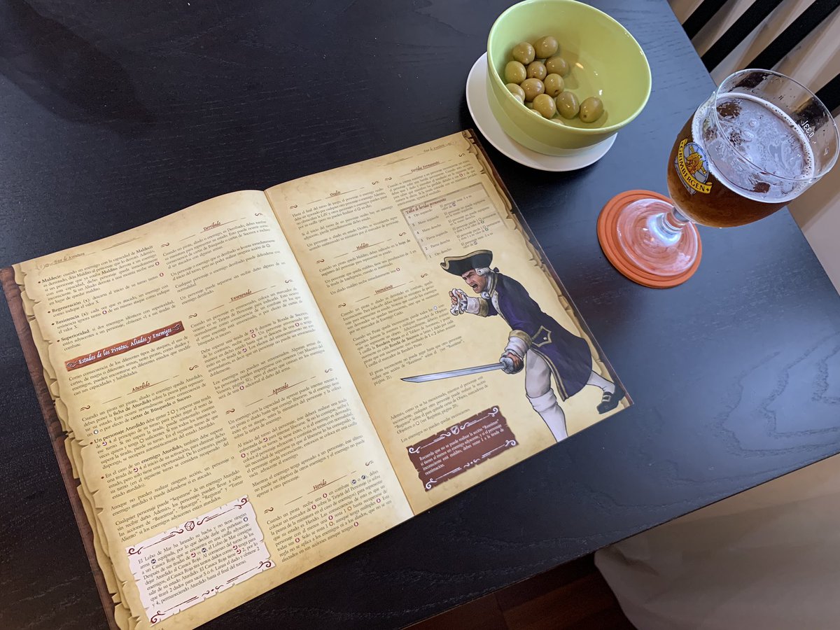 PartidaSabados's tweet image. Una garimbita, unas aceitunitas y el manual del #SkullTales ...El que no es feliz es porque no quiere.                   #EclipseEditorial