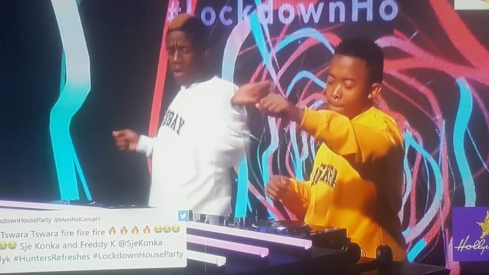 MansNotCorrupt1's tweet photo. Retweet to Appreciate  Sje Konka &amp; Freddy K 🙌🏾🙌🏾🙌🏾🙌🏾🙌🏾🙌🏾🔥🔥🔥

Haaaiiii mahn, this boys😭😭😭😭
@SjeKonka @freddyk @iam_ph @ChannelOTV @hunterscider #HuntersRefreshes #LockdownHouseParty https://t.co/mKH1fiXvR3