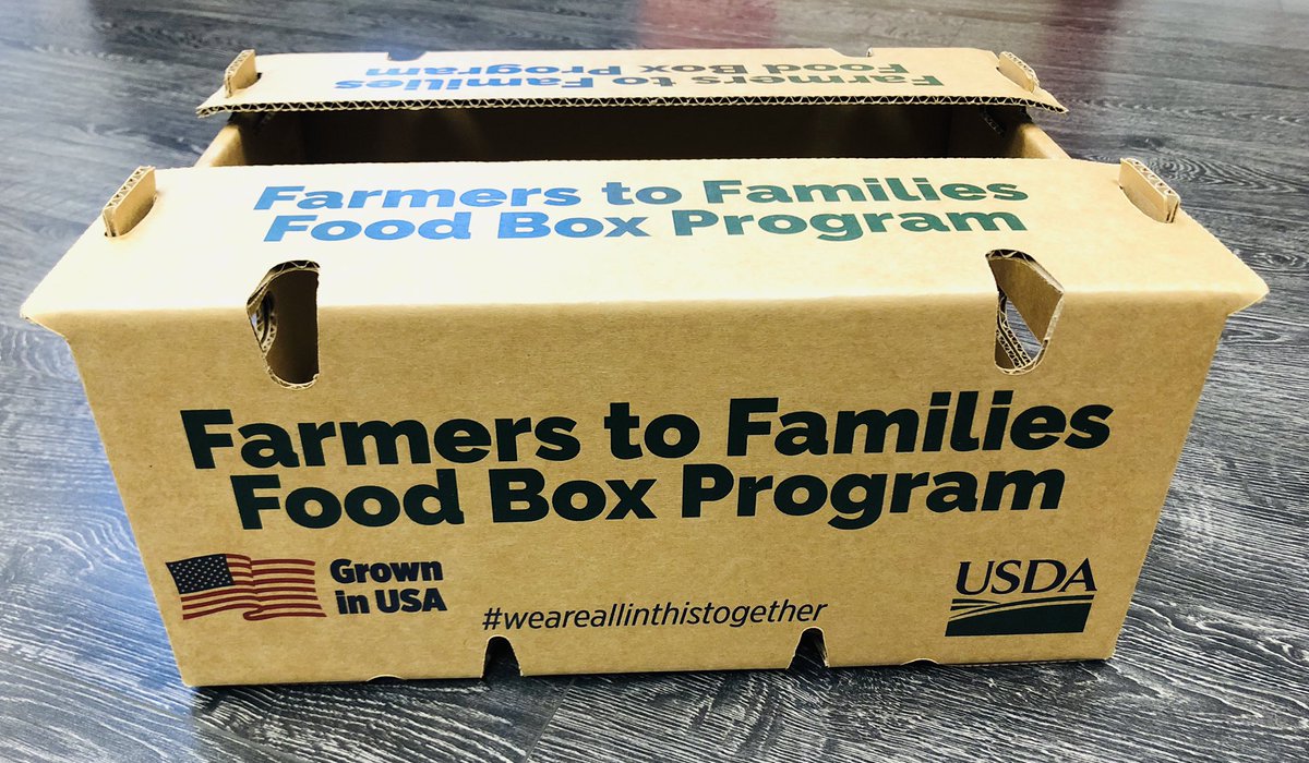 WarrenPackaging's tweet image. We’ve been working hard to help launch the Farmers to Families Food Box Program. We are running quick lead times to ensure all of the suppliers have the boxes they need to fulfill their orders!
•
•
#usa #growninusa #usda #america #farmerstofamilies #foodbank