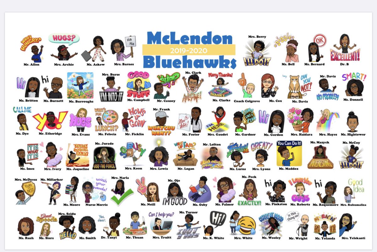 BillingsleyKia's tweet photo. Due to us teaching virtually this school year, we thought it would be fitting to create emojis of our fabulous staff!!!!
Congratulations McLendon Staff!!! We made it!!! 🎉🎉🎉🎉🎊@DeKalbSchools @DeKalbSchoolsIT #WeAreMcLendon https://t.co/lCbnScx2Yn