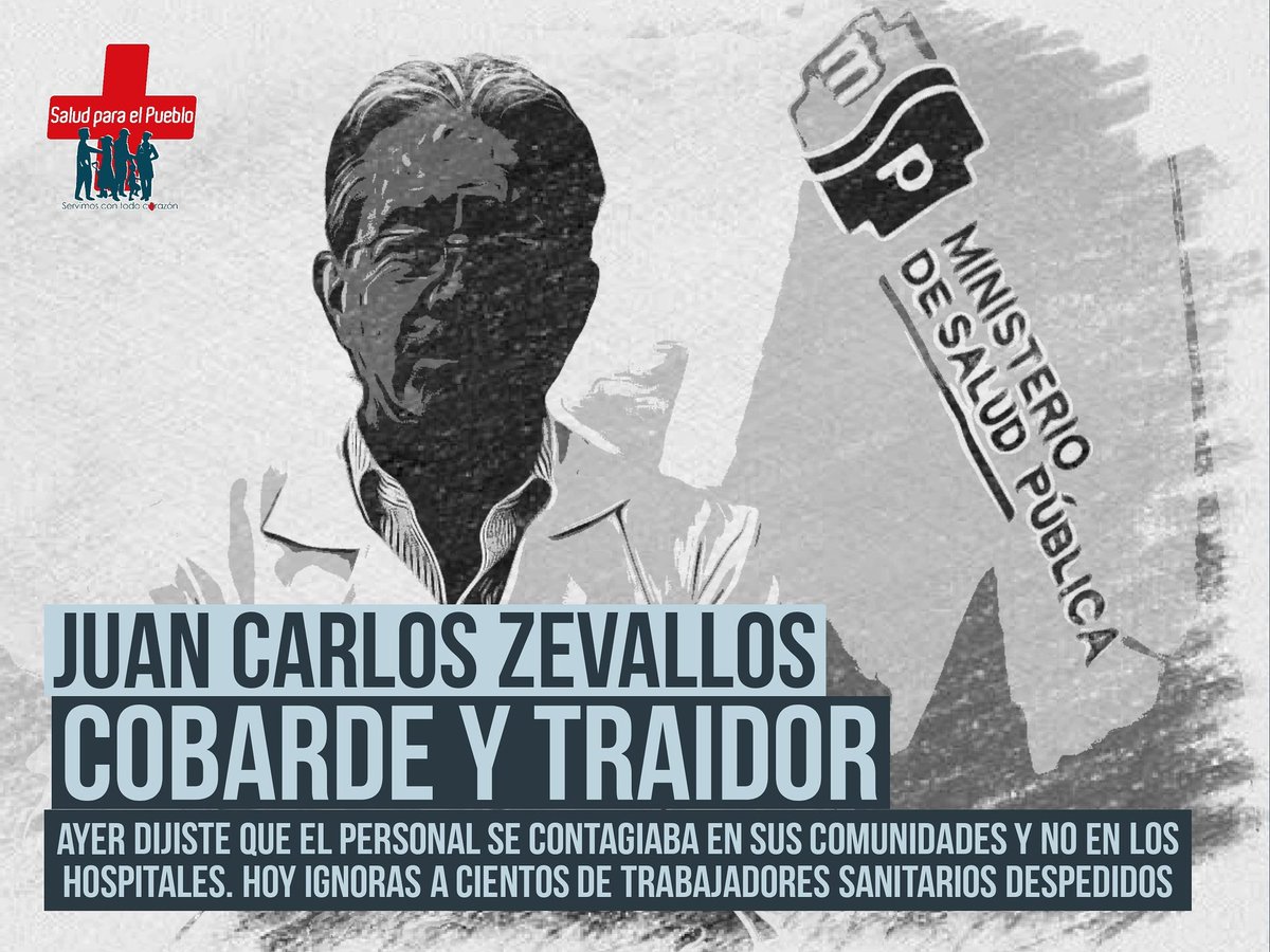 SPP_oficial's tweet photo. Negaste en una entrevista internacional q el alto número d contagios dl personal no ocurría en ls hospitales sino en sus comunidads, negaste la falta d insumos médicos, negaste la crisis mortuoria en Guayaquil, ahora ignoras a ls trabajadores despedidos
#Quito #coronavirusecuador https://t.co/BFaKvPxzT7
