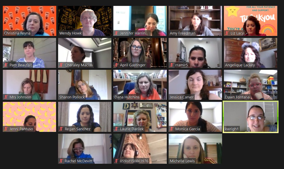 NEISDLibrary's tweet photo. So honored to work with this fabulous group of mentors and mentees this year! What a year it has been and they have all risen to the occasion!  #NEISDstrong #neisdlibs https://t.co/XyzNqpN3CX
