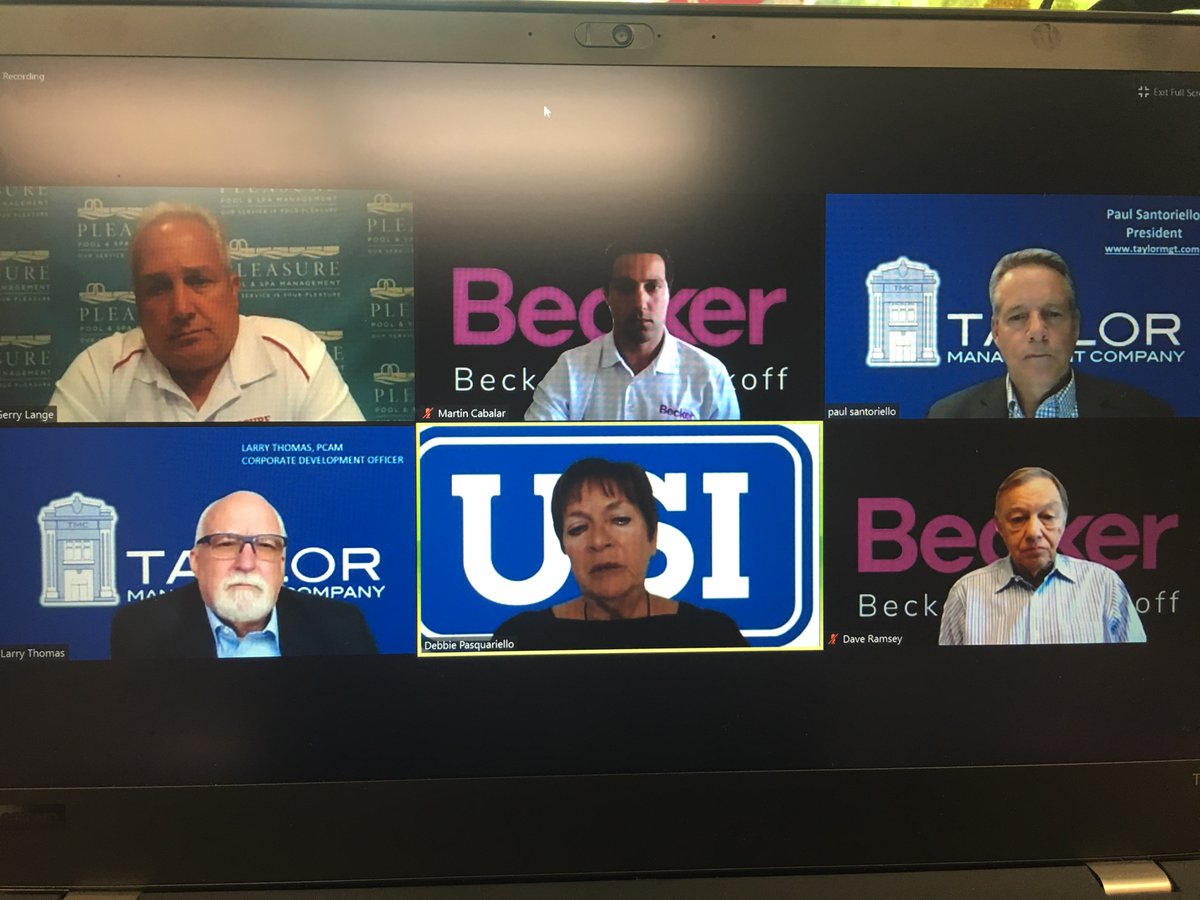 TaylorMgt's tweet photo. #TaylorManagement held an informative webinar with a panel of professionals discussing preparing to open community clubhouses & amenities? ‼️CHECK IT OUT: https://t.co/0QQCGgBV6J
@beckerpoliakoff #USIInsurance
#PleasurePoolandSpaManagement #safetyfirst #covid19 #cdcguidelines https://t.co/Cdm6MXXaHE