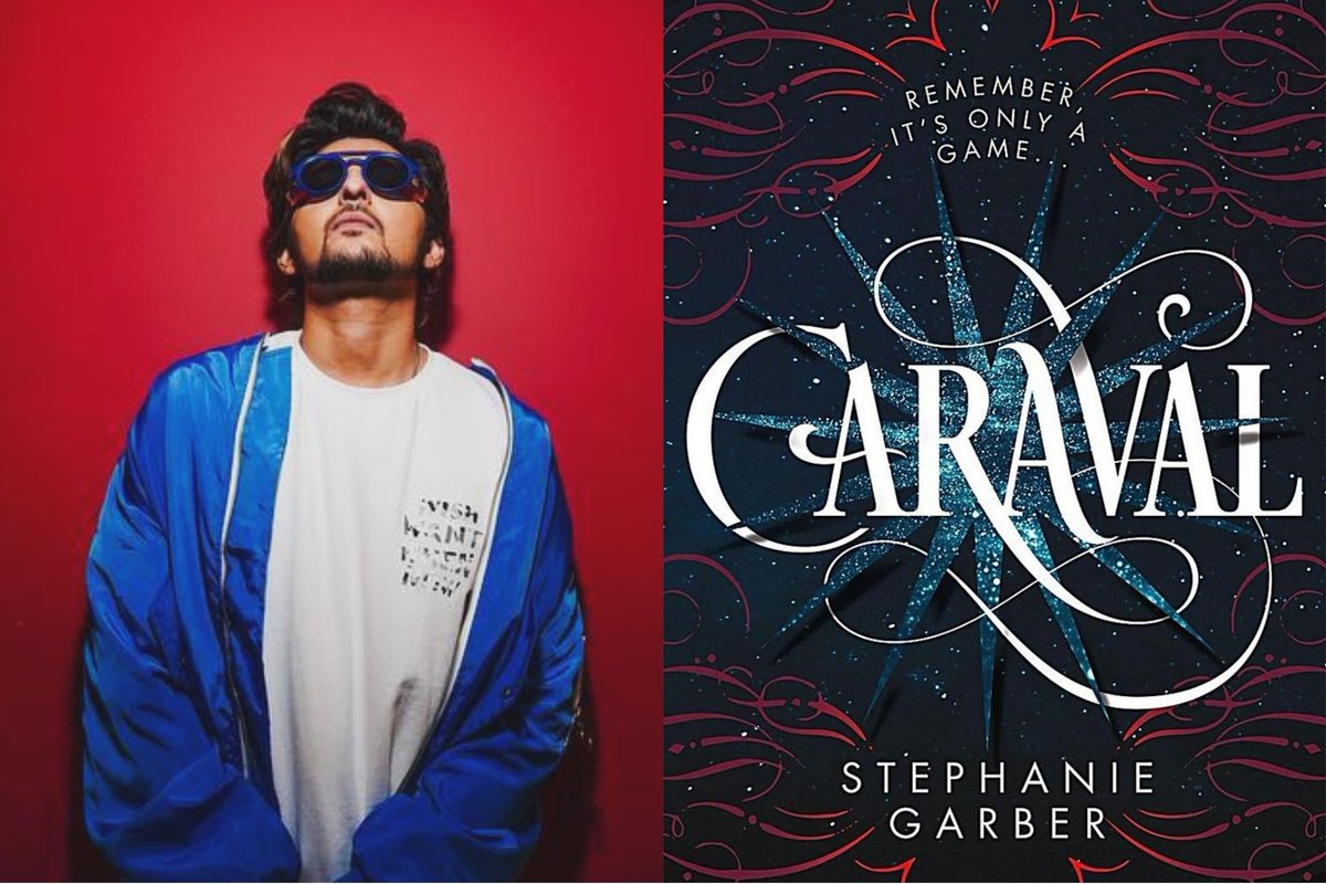 Darshan Raval × Book Covers "She imagined loving him would feel like falling in love with darkness, frightening and consuming yet utterly beautiful when the stars came out."- Stephanie Garber, Caraval #DarshanRaval  #BookCoverChallenge  #BookTwitter  #bookworms