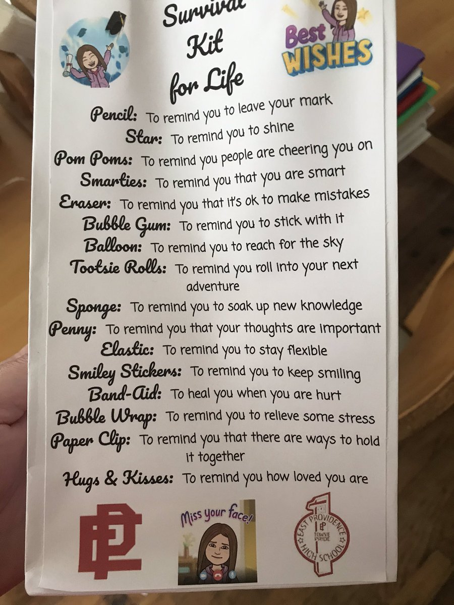 Was able to make my last gift delivery to my senior advisory today.  It was a pleasure to watch them grow up over the last 4 years. Congratulations, best wishes and keep in touch!  #towniepride #EPHS #ClassOf2020