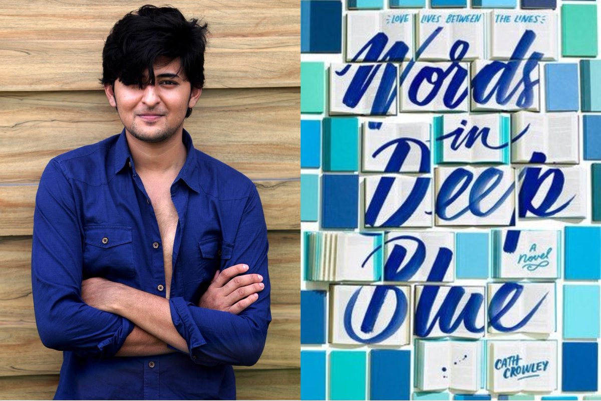 Darshan Raval × Book Covers "It's like he's picking up the parts of the world and showing them to me, saying, see? It's beautiful."- Cath Crowley, Words In Deep Blue #DarshanRaval  #BookCoverChallenge  #BookTwitter  #bookworms
