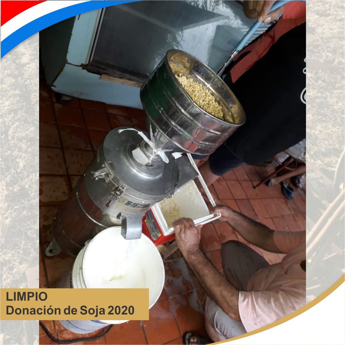 En Limpio se está preparando leche o jugo de soja🥛Con la soja que entregamos esta semana🚚
#FuerzaParaguay #DonaciónDeAlimentos #ollapopularpy #ElCampoNoPara #DonaciónSoja #lechedesoja #productores 👩🏽‍🌾👨🏻‍🌾