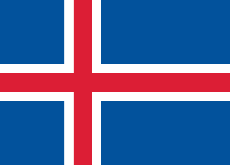 9. IcelandThis is hands down the best design to incorporate red, white and blue of every world flag. Some people might take issue with Iceland being so high and Norway being so low, but this is a lot more aesthetically pleasing, and how recognisable the flag is, don't deny it..