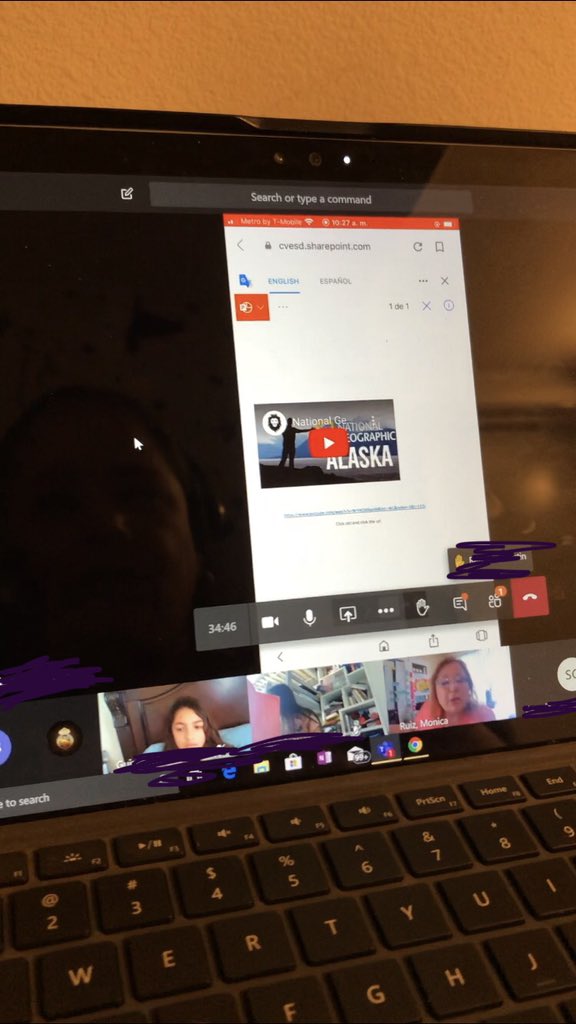 We had an exciting morning today with our former Principal <a href="/moni_eagle/">Monica Ruiz-LaBerge, Ed.D.</a> ! TY for joining us! #montyscholars Students recited school Eagle pledge, we had a brief Q &amp; A and shared State Ppt! #distancelearning <a href="/MicrosoftTeams/">Microsoft Teams</a> via phone presentation! #access