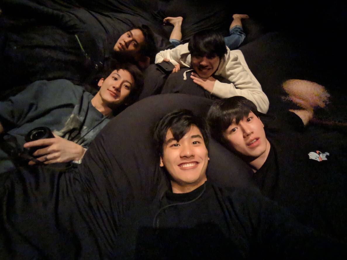 they were all lying down and took a group photo. toptap said when they left, taynew stayed there.. just the 2 of themfast forward to new's bday(my all time fave). THE PHOTO HE POSTED WAS FROM THAT MOMENT. THEM LYING DOWN TOGETHER. THAT CAPTION HAP. FAT.  MAYBE IM CRYING AGAIN