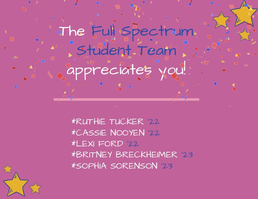 FSLatSNC's tweet photo. As our semester has come to an end, we want to do one last #featurefriday for all of the faculty @stnorbert. We appreciate your hard work and dedication in elevating student learning on campus! See you in fall! #elevatelearning #snc #highered #teched #education #snceducators https://t.co/DjwJ8enGfU