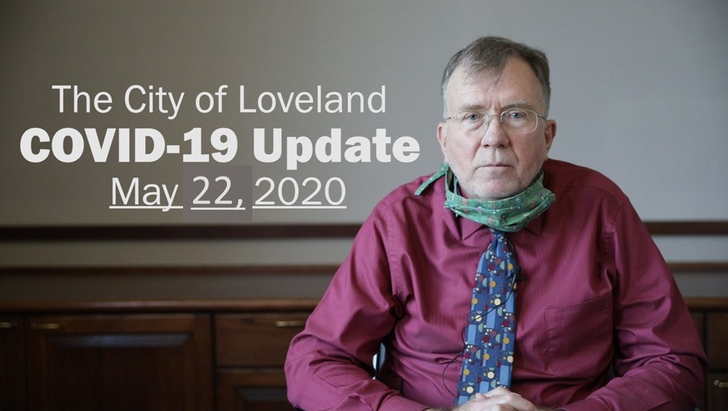 CityofLoveland's tweet photo. City of Loveland City Manager Steve Adams provides the eighth update in a weekly series of local COVID-19 updates.
The full video can be viewed at: https://t.co/lkXKUELHV8
Please send questions on COVID-19 to:
COLCOVID19@cityofloveland.org.
#InThisTogetherCO #LovelandStrong https://t.co/LLbUa3QsKa
