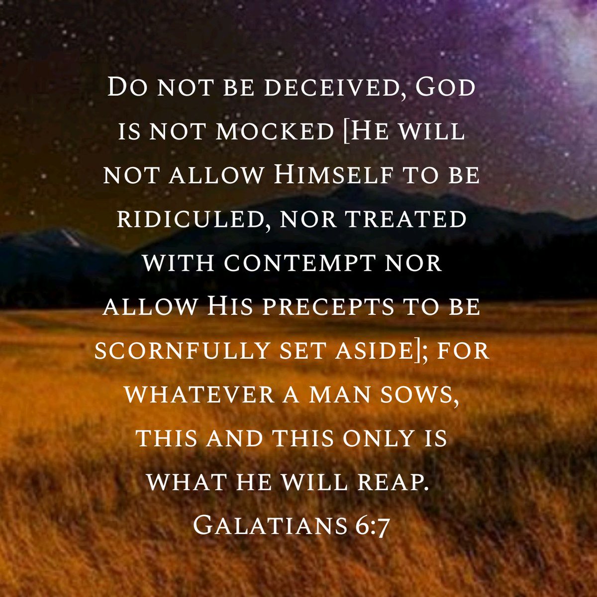 FACasaceli's tweet photo. Do not be deceived, God is not mocked [He will not allow Himself to be ridiculed, nor treated with…
https://t.co/CNetAo551N https://t.co/7fU3FcFChp