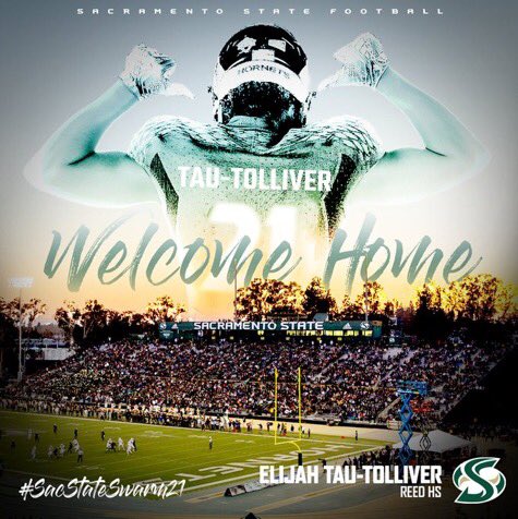 ElijahTau27's tweet photo. Very Blessed to have received my first D1 offer from Sac State #stingersup #blessed https://t.co/eyFjc4JOV3