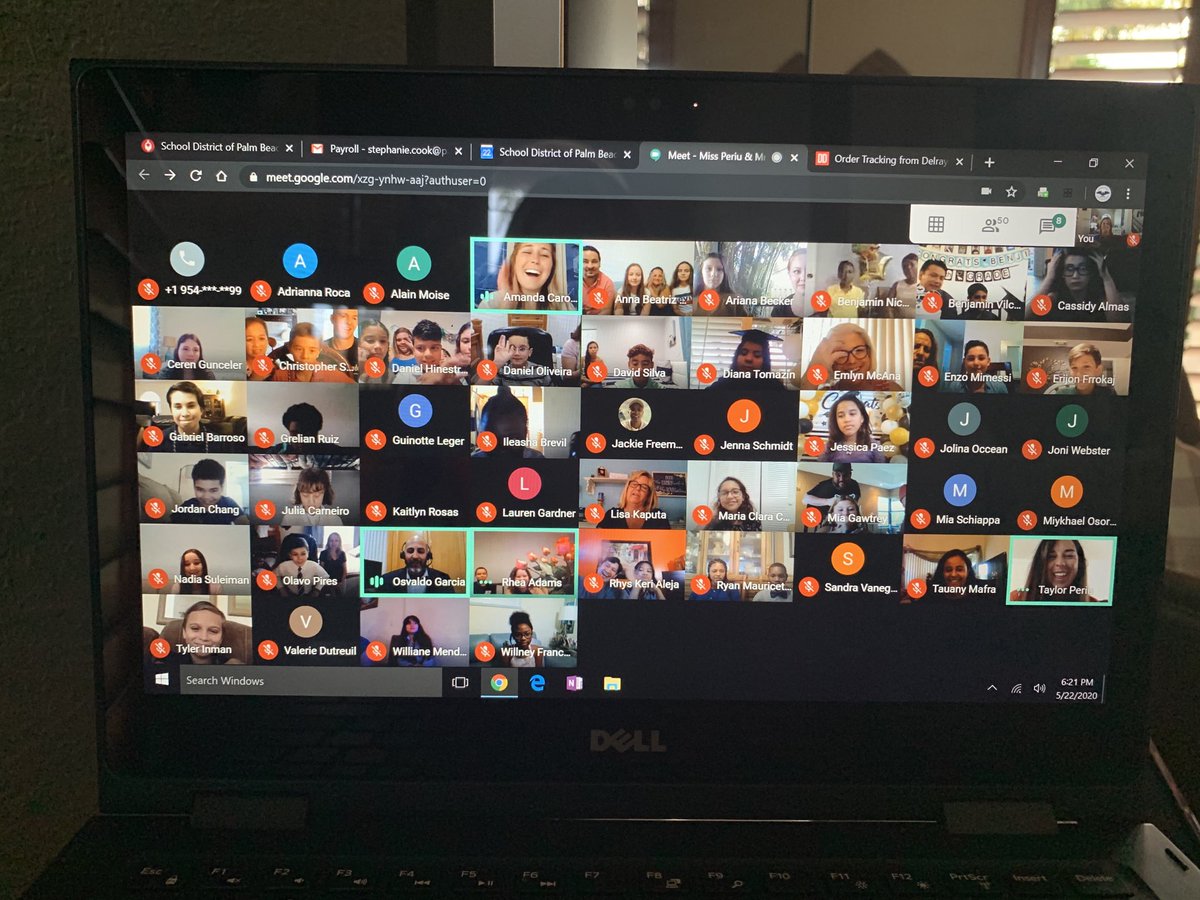 cookst313's tweet photo. First virtual 5th grade moving on ceremony ⁦@HammockPointeEL⁩! Thank you parents and teachers for all you have done over the past two months! ⁦@Instr_sup⁩ ⁦@pbcsd⁩ https://t.co/OpCSpMgXXl