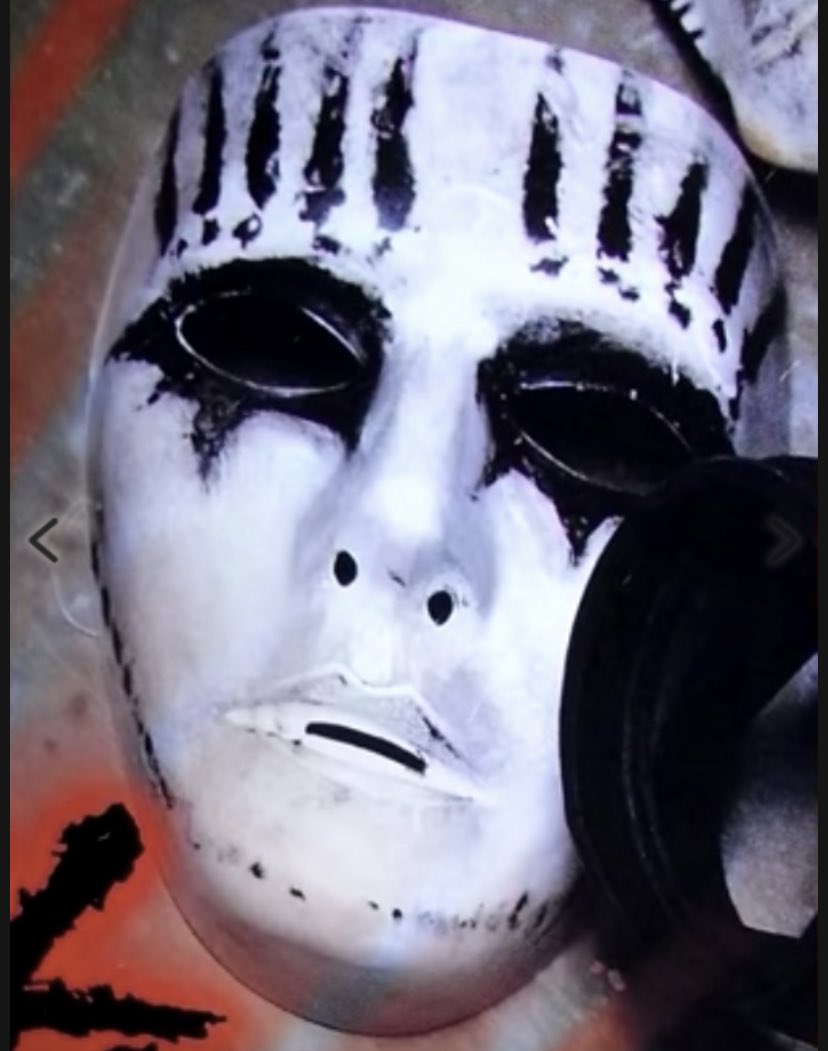 Self titled.blank, forehead add on (lmao) and then he started painting it. (some pics are bad quality cause there some mask that were used just on that one time, so theres no better pics)