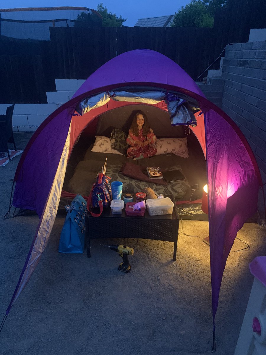 michell64517252's tweet photo. We started the weekend early last night and decide to camp out. Liana’s first time. @SWilliams_CHL @CHLPrimary https://t.co/sYAvTeFTLX