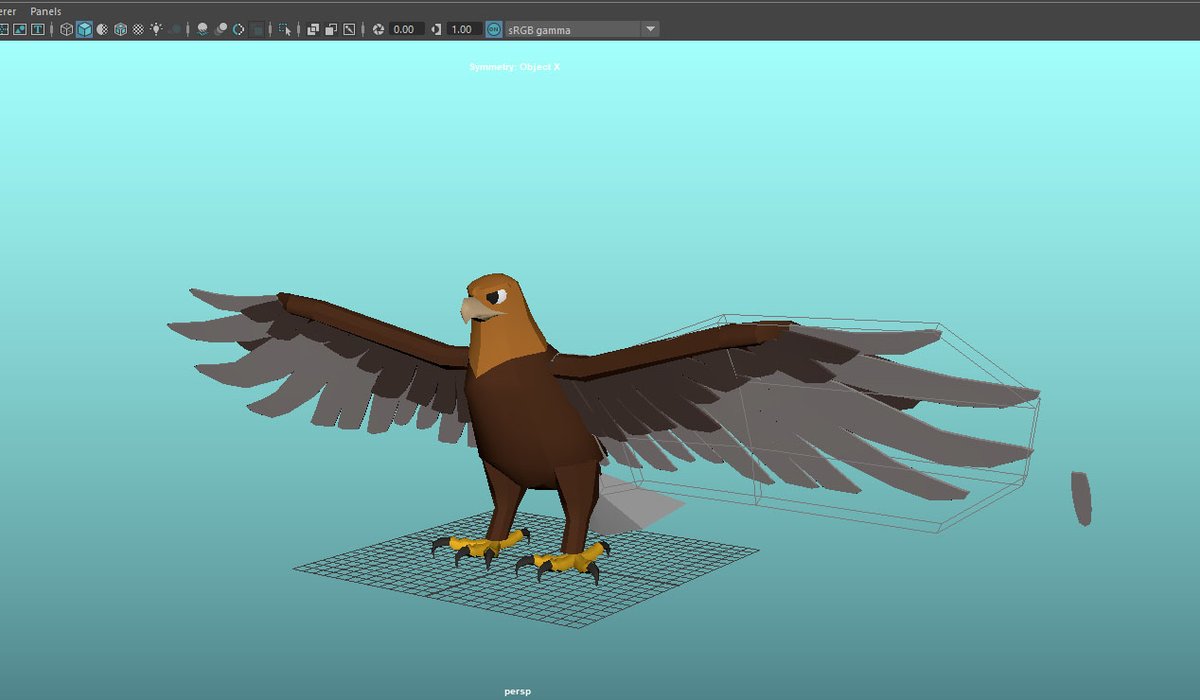 dan_arata's tweet photo. Rough blocky wing modeling! I think that's enough for today. #wip #3dmodeling https://t.co/FtIFOFw82T