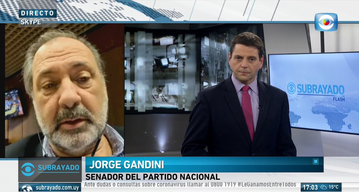 Subrayado's tweet photo. ÚLTIMO MOMENTO: El senador Jorge Gandini anuncia en @Subrayado que la coalición no llegó a un acuerdo y por eso sacan de la ley de urgencia (LUC) los artículos que proponían la desmonopolización de ANCAP. Se sustituirá por artículos que buscarán el precio de paridad internacional https://t.co/NzOzNo4e4C