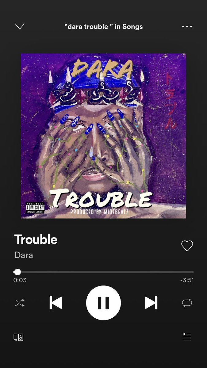 nomanlikedara's tweet photo. TROUBLE OUT NOW ON ALL PLATFORMS. LETS GO !!!!! https://t.co/9ntFIVqRhv