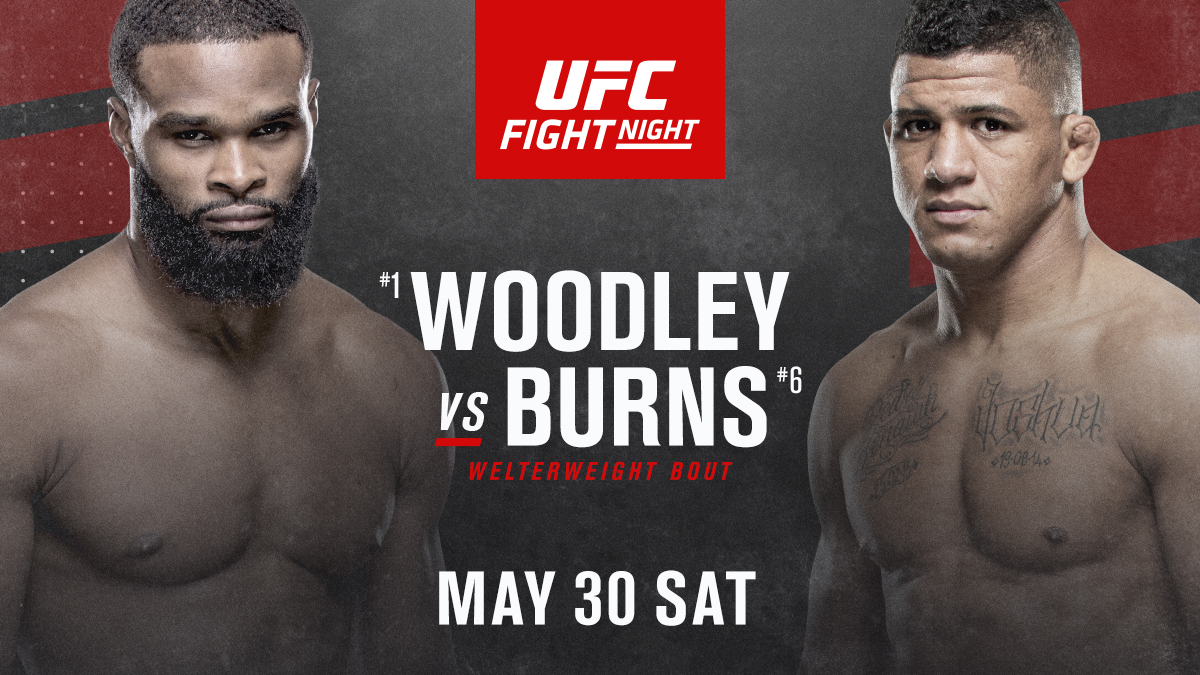 ufc's tweet photo. The Chosen One returns! 🤩

@TWooodley looks to keep No. 1️⃣ status versus the rising @GilbertDurinho. https://t.co/zs26YhkruU