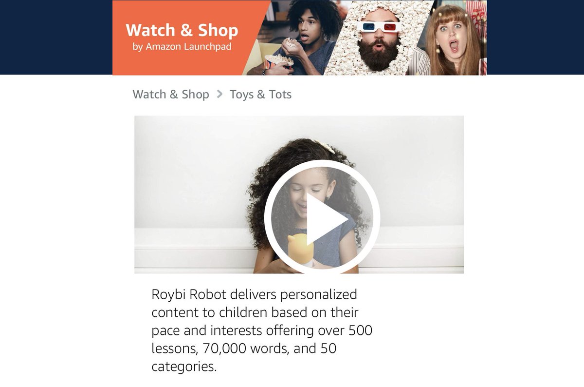 RoybiWorld's tweet photo. 🤩 Look who made it to Amazon's Watch and Shop 🎉 https://t.co/fjjWOmE9Rx This little #robot has got the looks, a clever brain, and is a great companion to #children who love to play and #learn! 💚🤗
#ROYBI #RoybiRobot #DOCBI #education #smarttoys #ai #learnwithplay https://t.co/DaT44Mf1UB