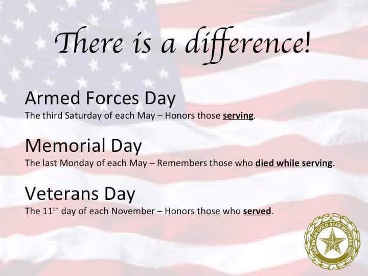 Non political post:Please don't thank vets for their service on Memorial Day. Memorial Day isn't about us or our service. It's about paying respects and honor to those who never made it home. Please don't say Happy Memorial Day, it is a somber day to us. https://www.military.com/memorial-day/everything-you-need-know-about-memorial-day.html